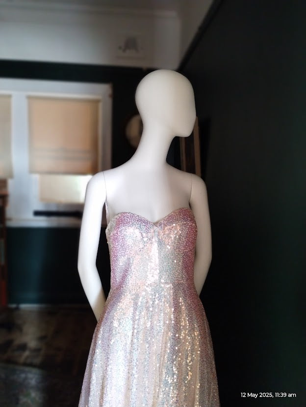 D size 10 Pink sequined sheath