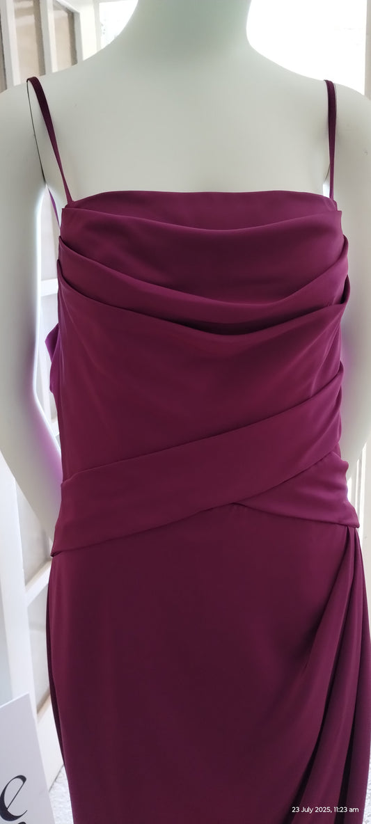 E Size 12 purple long dress