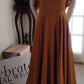 E Size 12 Satin mustard gold long dress