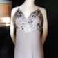 F Size 14 Dove Grey backless full length dress