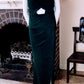 F Size 14 green glitter asymmetrical long dress