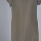 c Size 8 Cream and gold fabric knee length dress