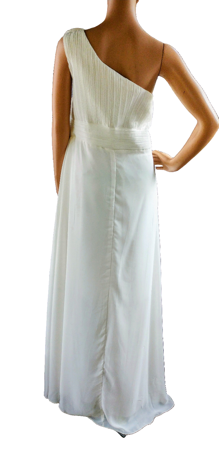 g Size 16 Offwhite one shoulder gown