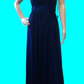 b Size 6 Navy A Line Dress