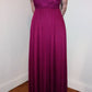 cerise full length dress