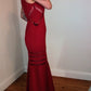 e Size 12 Red full length dress