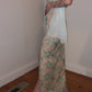 e size 12 Pink and apple green lace sheath dress