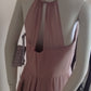 D size 10 frost pink long dress