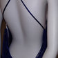 E Size 12 cobalt backless long dress