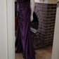 F size 14 purple glitter long dress