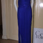 E Size 12 cobalt backless long dress