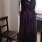 G Size 16 maroon sheen sweetheart neckline long dress
