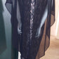 H Size 18  black lace kneelength dress