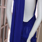 O one size fits all cobalt backless dress