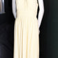 F Size 14 Yellow 50s inspired full length dress