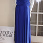 O one size fits all cobalt backless dress
