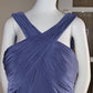 H Size 18 Slate blue crossover bodice dress