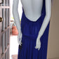 O one size fits all cobalt backless dress