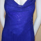 E Size 12 cobalt backless long dress