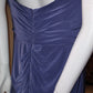 H Size 18 Slate blue crossover bodice dress