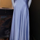 I Size 20 light blue satin long dress