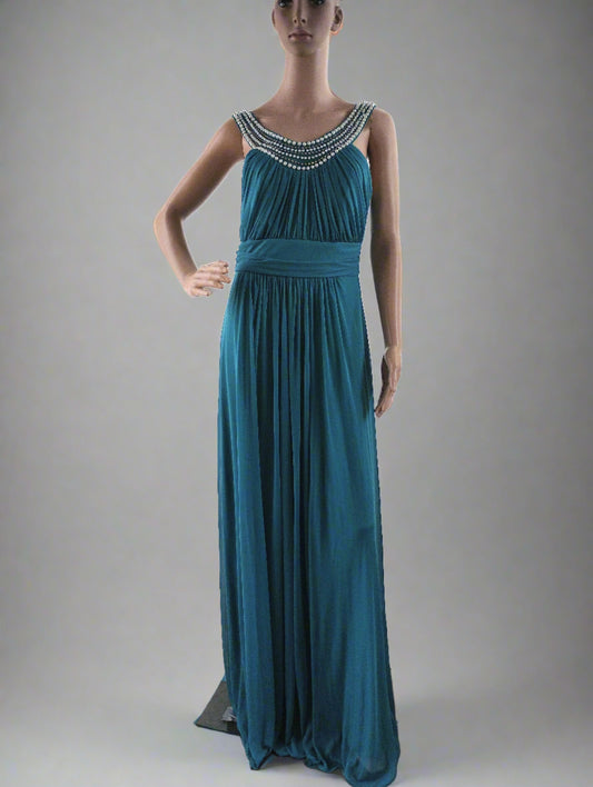 sea green grecian dress