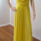 d size 10 Yellow one shoulder full length dress