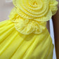 d size 10 Yellow one shoulder full length dress