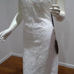 e Size12 White lace straight dress to knee