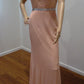 d size 10 apricot  lace dress