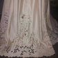e Size 12 Gold Halter neck full skirt-detail, cutwork and beading