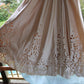 e Size 12 Gold Halter neck full skirt-detail, cutwork and beading