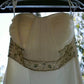 c Size 8 Offwhite Beaded sheath formal dress