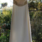 c Size 8 Offwhite Beaded sheath formal dress