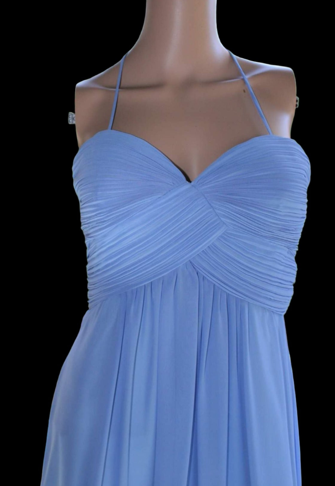 b Size 6 Light Blue Sweetheart A Line Dress