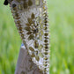 e Size 12 White beaded bodice full skirted dress