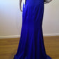 c Size 8 Blue beaded bodice sheath dress