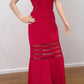 e Size 12 Red full length dress