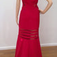 e Size 12 Red full length dress