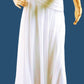 b Size 6 White Dropped Waist Dress