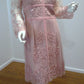 f size 14 Pink  Lace knee length dress