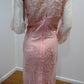 f size 14 Pink  Lace knee length dress