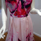 g Size 16 Pink floral below knee skirt