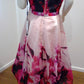 g Size 16 Pink floral below knee skirt