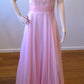 e Size 12 shell Pink full length feminine dress