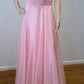 e Size 12 shell Pink full length feminine dress