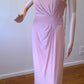 g size 16 Pink full length backless dress