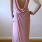 g size 16 Pink full length backless dress