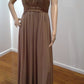 b Size 6 Coffee A Line Dress