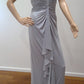 c size 8 Silver strappy low backed dress